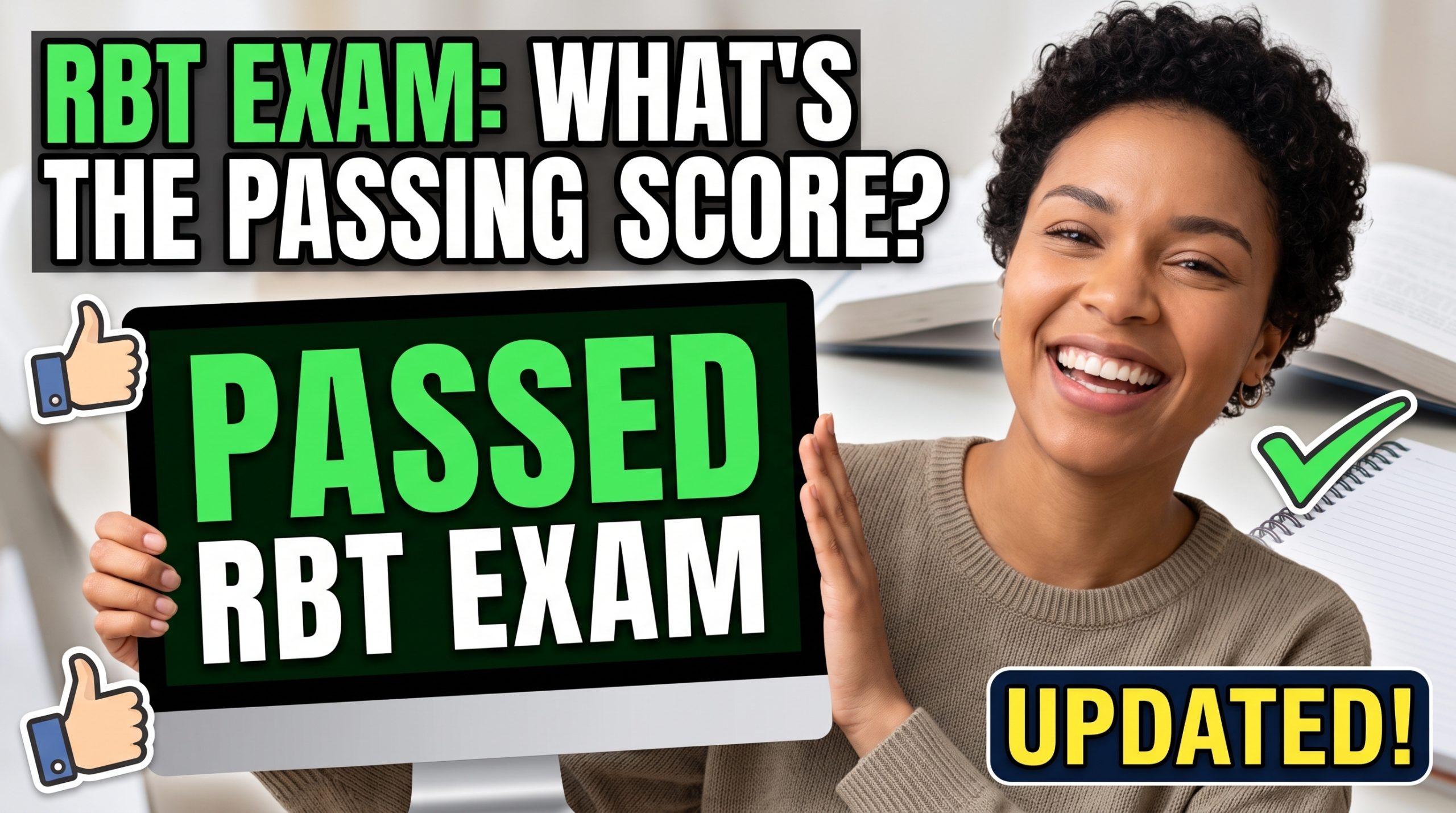 passing score of the RBT exam